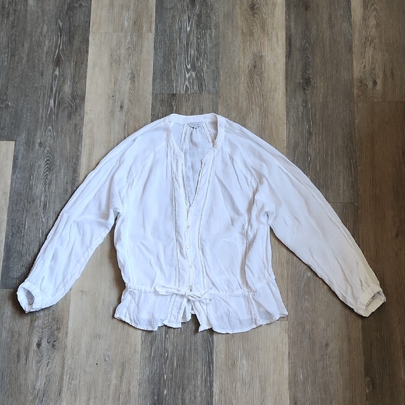 Rails White Button-Up Blouse - Picture 1 of 12